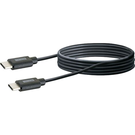 Schwaiger Sync und Ladekabel 2 m USB Type C, schwarz