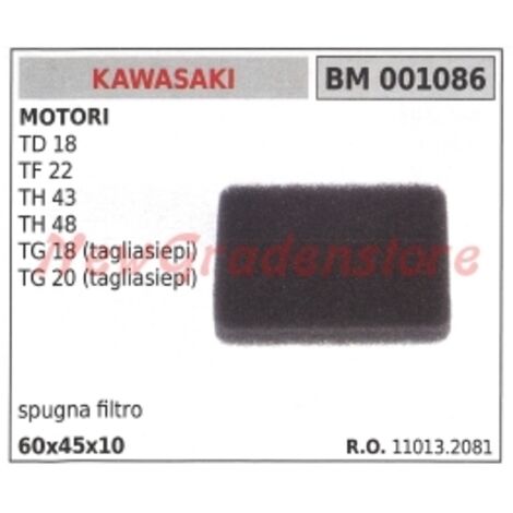 Schwamm-Luftfilter KAWASAKI-Motor TD 18 TF 22 TH 43 TH 48 TG 18 (Heckenschere) 001086