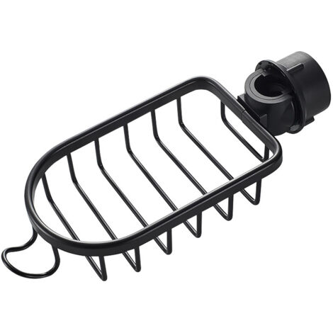 Schwammhalter für den Wasserhahn, Küchenspülen-Organizer, Edelstahl-Wasserhahnablage für Seife, Shampoo, Duschablage, Schwammhalter