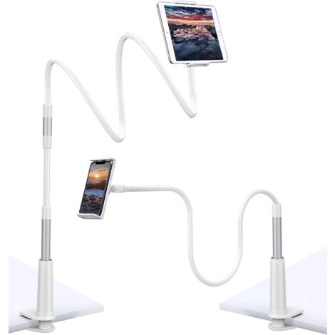 Schwanenhals-Tablet-Halterung, Tablet-Halterung, verstellbarer Ständer, 360°-Drehung, flexibler langer Arm, Handy-Halterung, Tablet-Halterung für Ipad Mini, Iphone, Samsung, MINKUROW
