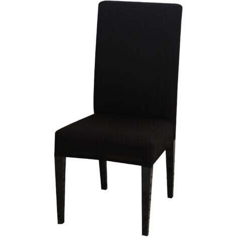 (Schwarz) 2er-Set Stretch-Stuhlbezüge, universelle Esszimmerstuhlbezüge, abnehmbare und waschbare Stuhlbezüge, geeignet für Hochzeits-, Restaurant-, Hoteldekoration in