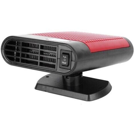 Schwarz + roter Autoheizer, 12V 150W Universal-Autoheizer, tragbarer Heizer, Windschutzscheibenheizung, Enteisung, Defroster