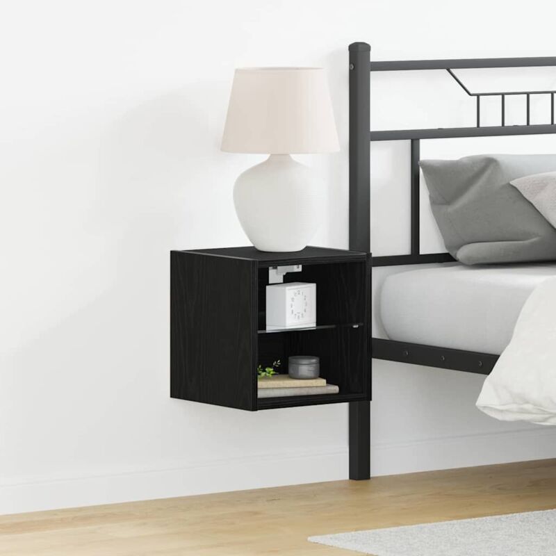 Vidaxl - Tv-schränk 2 Pcs Schwarz 30 X 28.5 X 30 Cm Holzwerkstoff