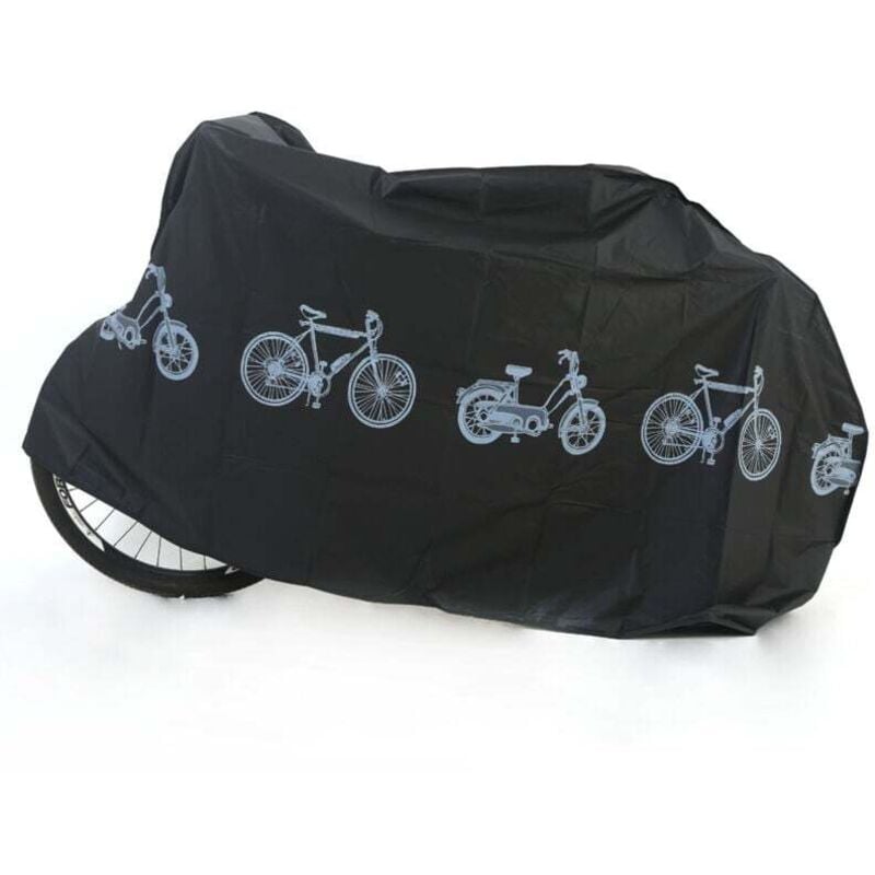 Image of Schwarz) Wasserdichte Fahrradabdeckung, 200X100cm Staubdichte Fahrradabdeckung für Elektroauto