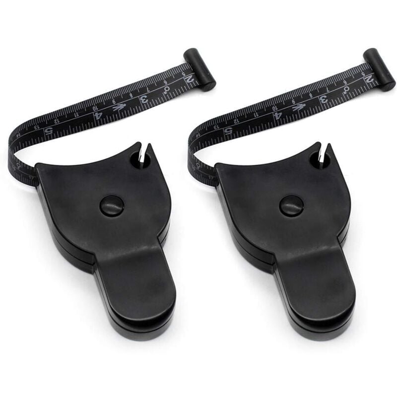 Image of Linghhang - Schwarz - Zweiteiliges Set Körpermaßband, weiches Maßband, 150 cm