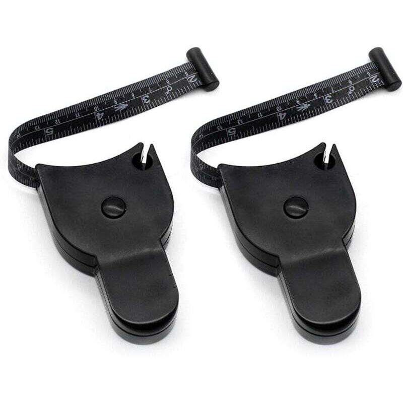 Image of Schwarz - Zweiteiliges Set Körpermaßband, weiches Maßband, 60" 150CM