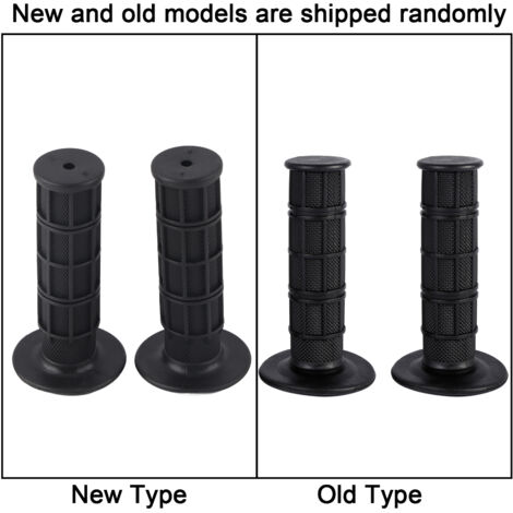 Schwarze 22 mm 7/8" Lenkergriffe aus weichem Silikon für Motocross und Dirtbike
