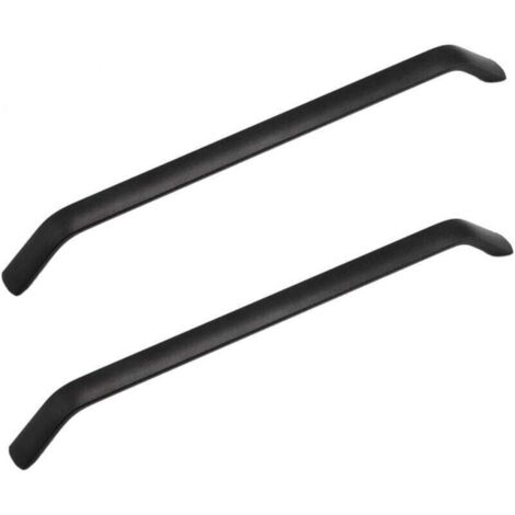 schwarze 224 mm Küchenschrankgriffe aus Aluminiumlegierung für Küchenschränke, Türen, Kleiderschränke, Schubladen, Schlafzimmermöbel, inklusive Schrauben
