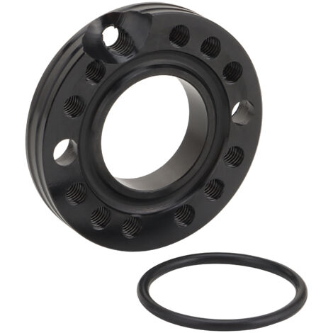 Schwarze 28-mm-Vergaser-Drehvergaserdichtung, Ansaugkrümmeradapter, verstellbare Winkel-Montageplatte, kompatibel mit Motorrädern, Quads und ATVs, universelle Modifikationsdichtung