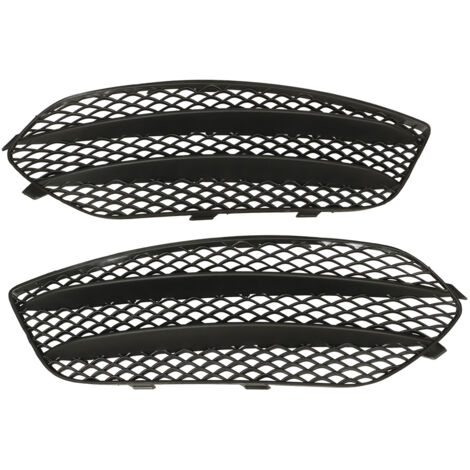 Schwarze ABS-Nebelscheinwerfergitter für CLA-Klasse C117 AMG Line CLA45 (2013–2015) – 1 komplettes Paar (links/rechts)