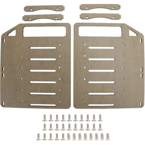 Schwarze Acryl-Halterung für 3,5"-Festplatten – DIY Rack YJ-YJ6F-002