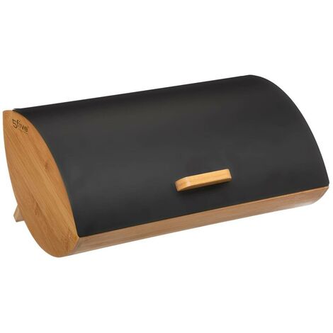 Schwarze brotbox aus bambus - 5 five simply smart - Schwarz