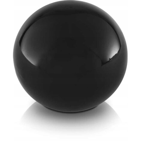 Schwarze Deko-Keramikkugel 11 cm