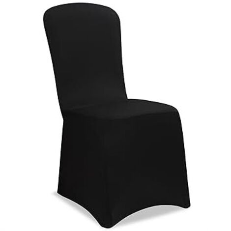 Schwarze elastische Stuhlhussen für Weihnachten, Hochzeiten, Veranstaltungen, Partys und Unis