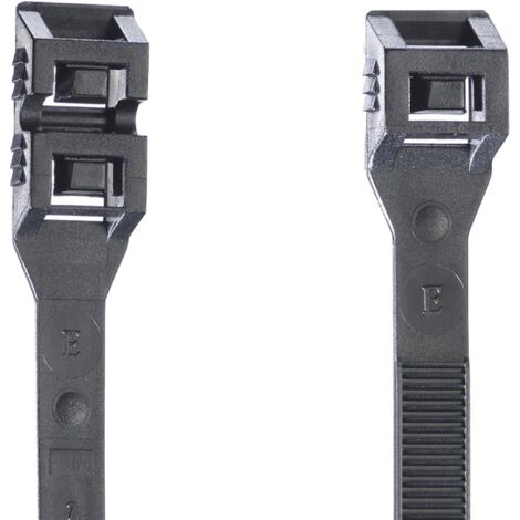 Schwarze Elematic Easy Belturing Nylon Kabelbinder 360x8.8mm für den Außenbereich 6555E