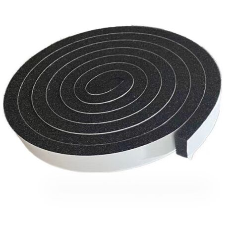 Schwarze Filzgleiter als Stuhlbeinschoner. Breite 1,5
