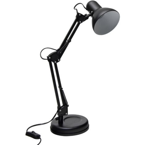 Schwarze flexible Schreibtischlampe