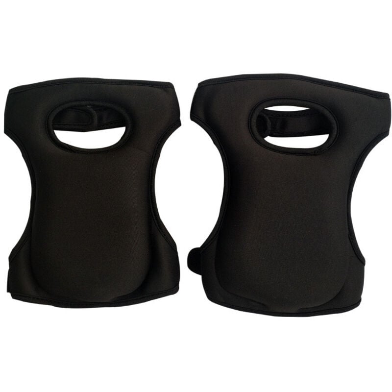 Image of Schwarze Garten-Knieschoner, 2er-Set, für Hausarbeiten, elastische Kniepolster aus Schaumstoff