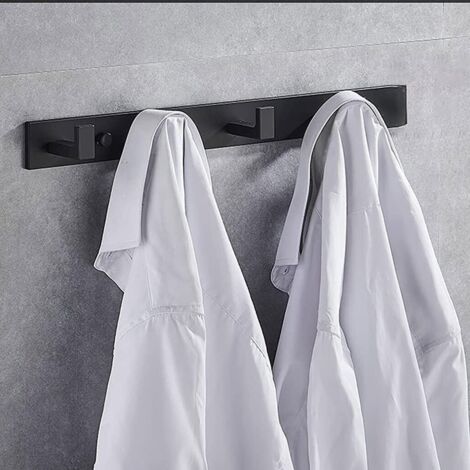Schwarze gerade Haken für Eingangsbereich, Flur, Badezimmer oder Schrank