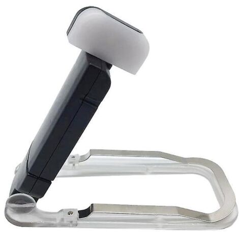 Schwarze Klemm-Leselampe, USB-aufladbare Leselampe, Nachttischlampe, Clip-Art, Warmes Licht, Weißes Licht, Leuchtreklame