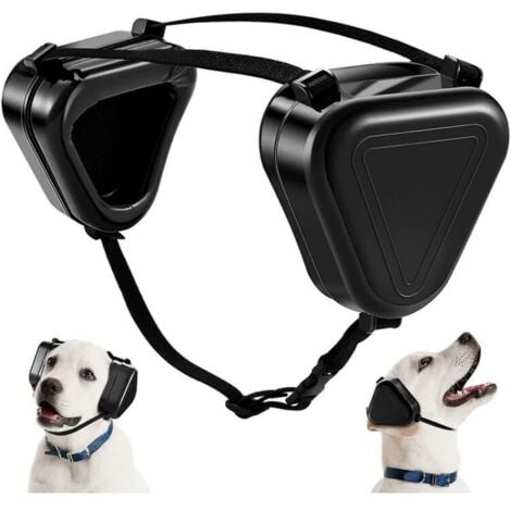 YMYNY Schwarze Kopfhörer mit Geräuschunterdrückung für Hunde, FLITI Kopfhörer mit Geräuschunterdrückung für Hunde