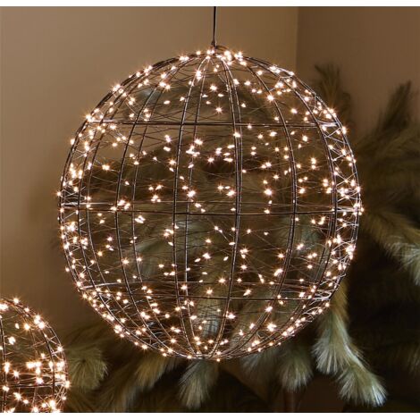 Schwarze Kugel-LEDs 40D cm. 600 LEDs IP44 40D cm