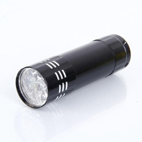 Schwarze LED-Taschenlampe