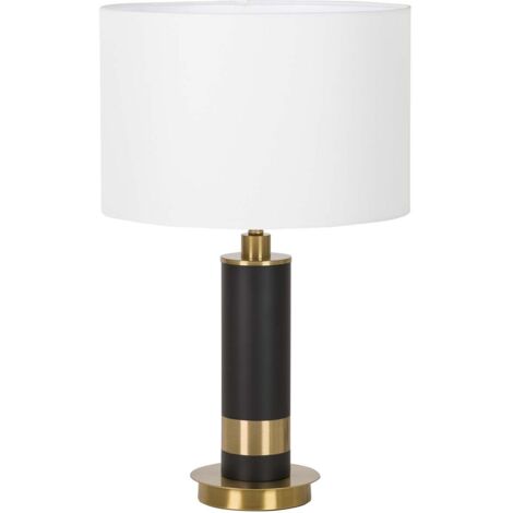 Schwarze Metall-Tischlampe 35X35X57 cm