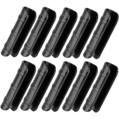 Schwarze Polypropylen-Folienklemmen – 10-teiliges Set 80x32mm/81x23mm/82x20mm/80x16mm – Hochleistungs-Befestigungselemente für Segeltuch oder Netze