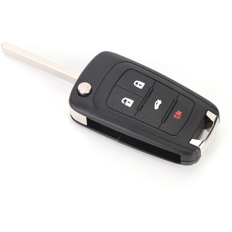 Image of Ineasicer - Schwarze Schutzhülle für 4-Tasten-Funkschlüssel, kompatibel mit Chevrolet