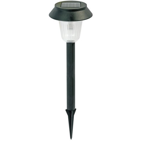 Schwarze Solar-Gartenlampe