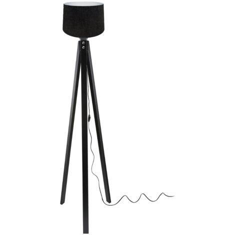 Schwarze Stehlampe 38x24,5 cm