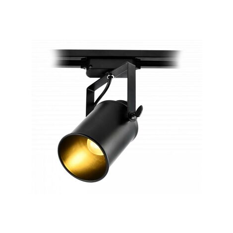 Schwarze Stromschienenleuchte Demir E27, IP20