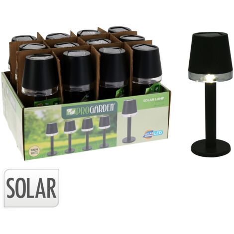 Schwarze Tischsolarlampe - Redcliffs