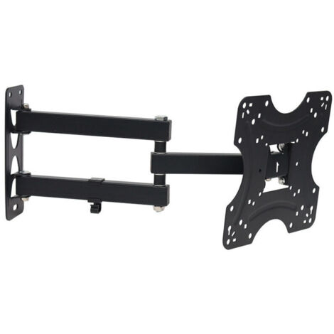 Schwarze, universelle, schwenk- und neigbare TV-Wandhalterung für 17-42" LED/LCD/Curved-TVs