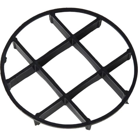 Schwarze Untersetzerschale mit 20 cm Durchmesser für Blumentöpfe, mit wurzelfäulesicherem Boden und Belüftungsöffnungen.