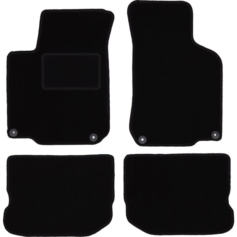 Schwarze Veloursmatten Für, Seat Leon I Fließheck (1999-2005)