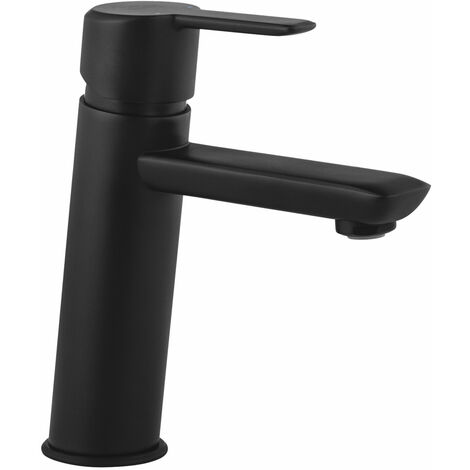 Schwarze Waschtischarmatur Badarmatur Wasserhahn für Waschbecken - Serie ARNIKA