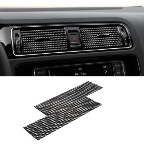 Schwarze Zierleisten für Auto-Klimaanlagen, 0,4 x 20 cm, 20 Stück, universelle Zierleisten für Auto-Klimaanlagen