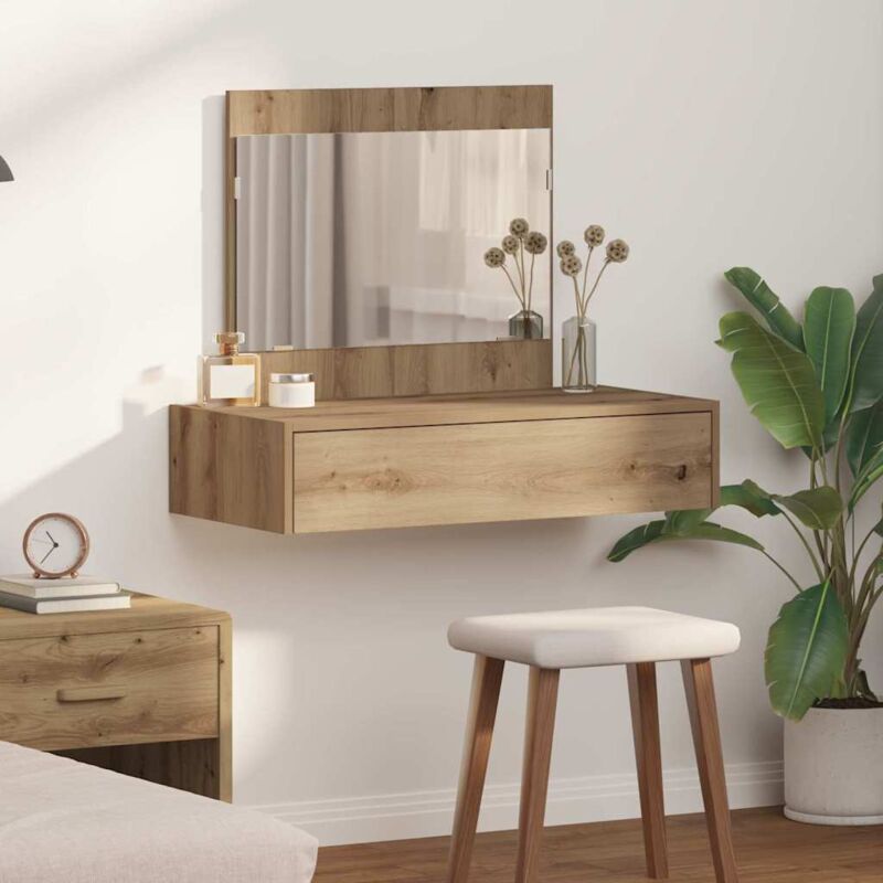 Vidaxl - Schminktisch Mit Schubladen Braun 83 X 40 X 70 Cm Holzwerkstoff