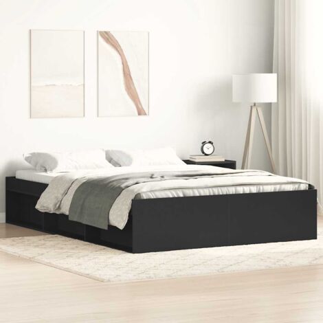 Schwarzer Bettgestell 120x200 cm