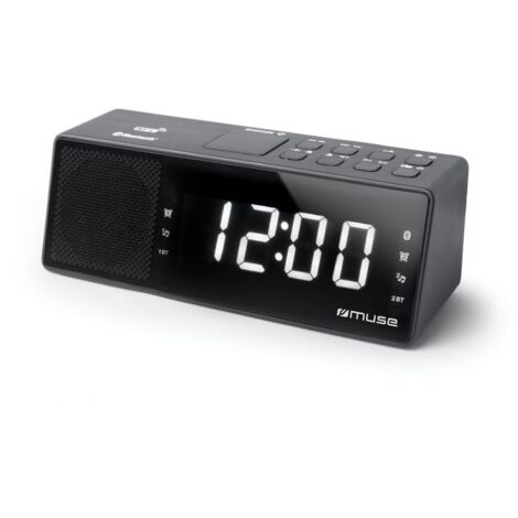 Schwarzer doppelradiowecker - Muse - m172bt