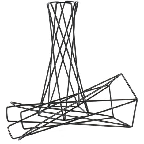 Schwarzer Eckpflanzenständer aus Eisen, 7 x 10 x 21 cm – 1 Stück
