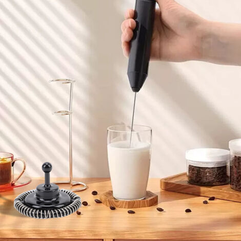 Schwarzer Edelstahl-Milchbesen für ES601/655/701 Kaffeemaschinen – Langlebiger und leicht zu reinigender Ersatz