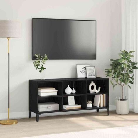 Schwarzer Eichen TV Stand Schwarze Eiche Spanplatte Standard vidaXL946408