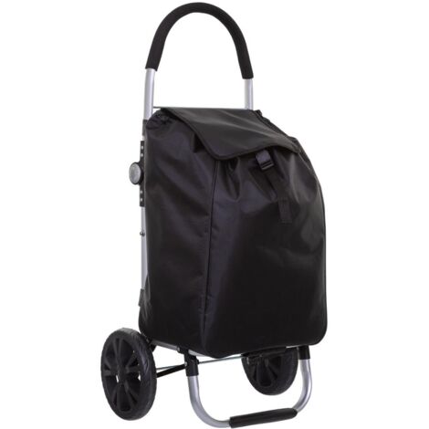 Schwarzer Einkaufswagen, 5five Simply Smart, mit Taschen
