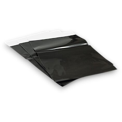 Schwarzer Folienumschlag K06 400x500 mm, Packung mit 100 Stück.