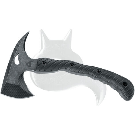 Schwarzer Fuchs Evolution Ascia Schwarzes Griff G10 Schwarz Stein Waschung 440 Lama Foder Kydex