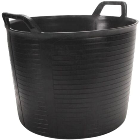 Schwarzer Kunststofftrog 40L RUBI - 88773