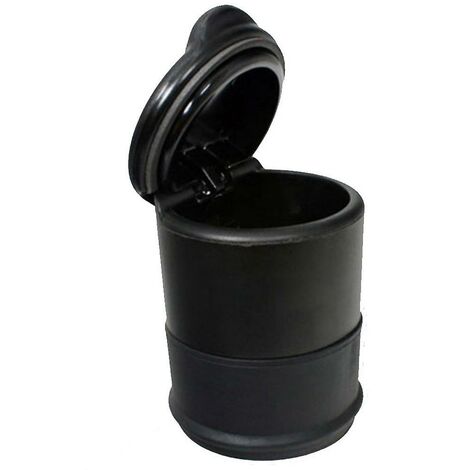 Schwarzer Löschaschenbecher, tragbar, für Reisen, Zuhause, Auto, Auto, Halter